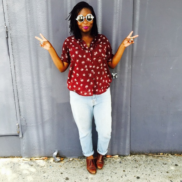 Madewell Palm tree Courier Shirt - Picture 4 of 6